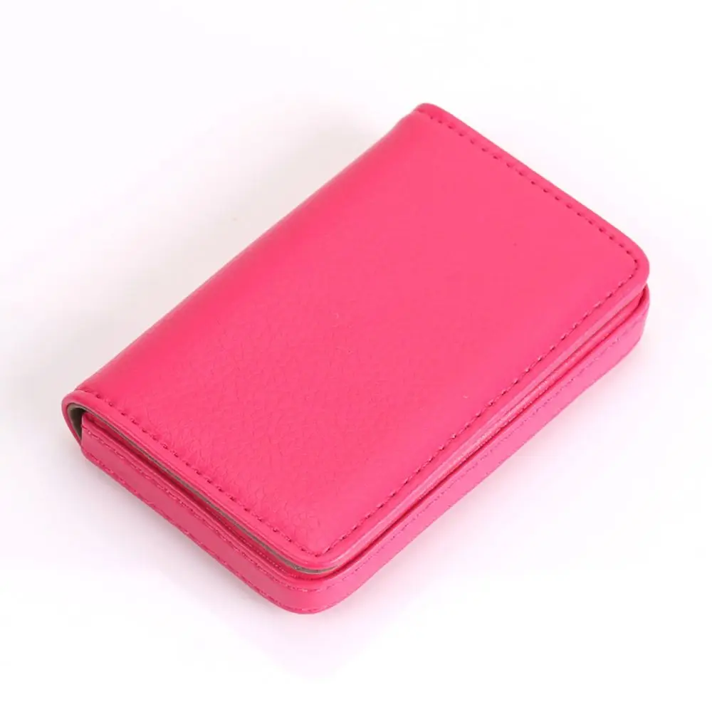 PU Leather Business Card Holder Anti Theft Businessman Style Wallet Large Capacity Ultra Thin Credit Card Holder Women Men