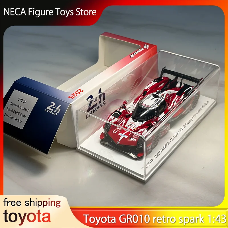 

2025 Le Mans 24 Hours Toyota Gr010 Retro Spark 1:43 Desktop Car Model Ornaments Ornament Collection Car Model Ornaments Toy