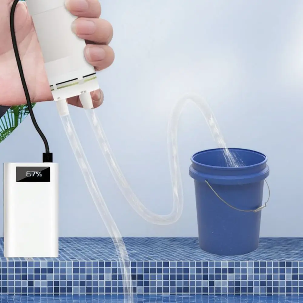 Small Electric Puddle Drainage Pump For Home Balcony Floor Water Suction Device Handy Cleaning Tool With Filter Tube