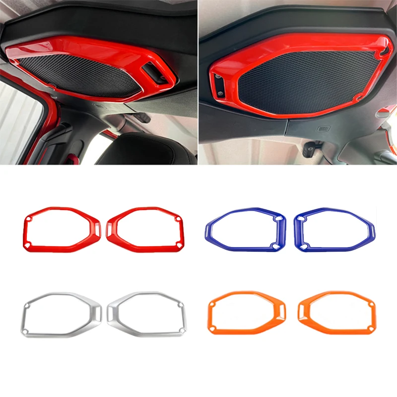 

Car A-Pillar Horn/Roof Horn Decoration For Jeep Wrangler JL 2018 2019-2021 Gladiator 2020 Auto Interior Top Loud Speaker Sticker