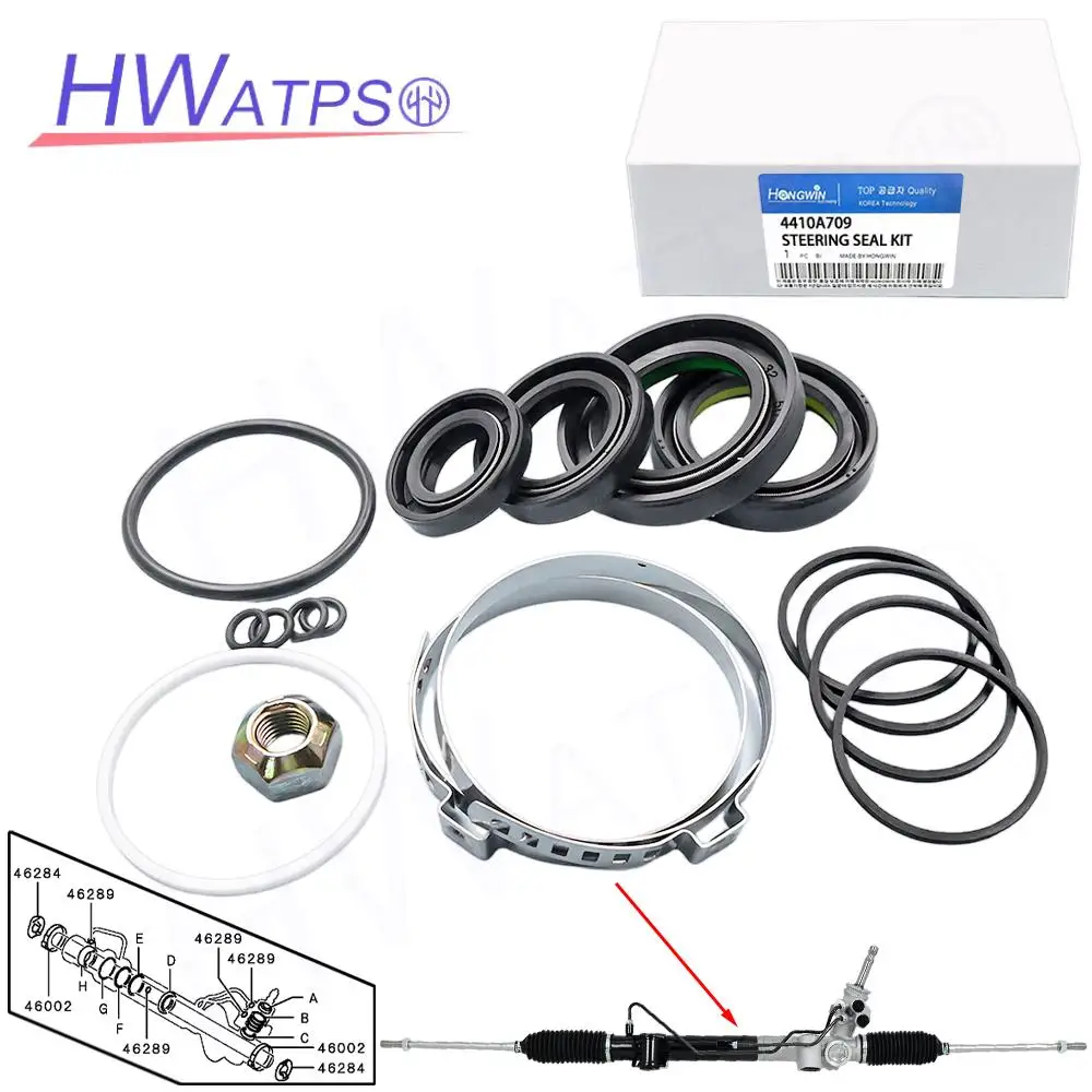 4410A709 Power Steering Rack Gear Gasket Seal Kit for Mitsubishi L200 Triton IV Strada Pajero Montero Sport 2.5D 4410A187