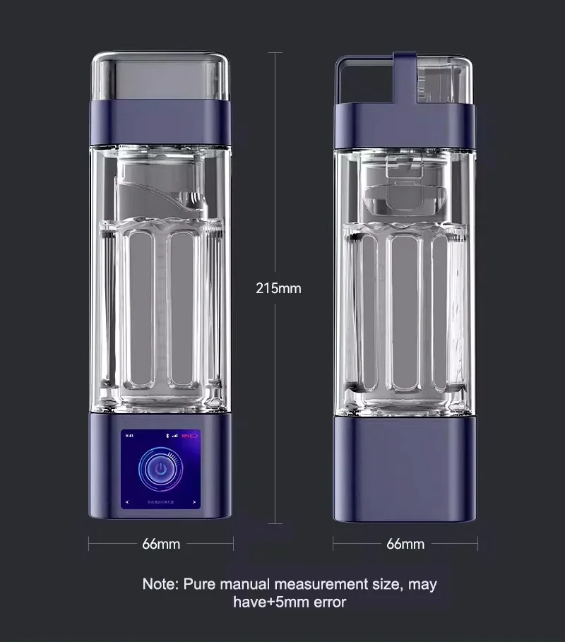 Portable Hydrogen Water Generator Smart Hydrogen Water Bottle spe pem filtrar agua del grifo filter for drinking filter연수기