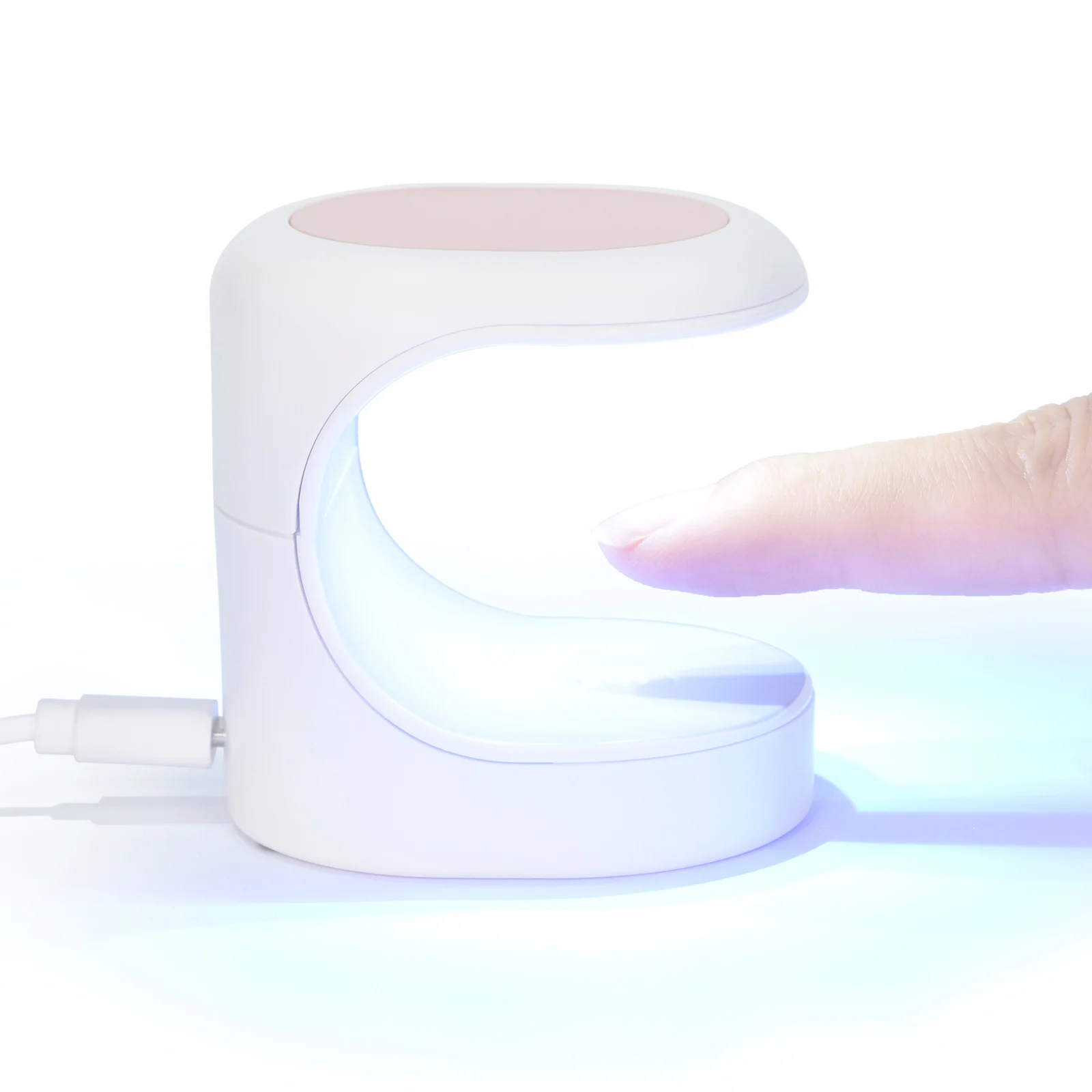 16 واط الأبيض مسمار مجفف الأشعة فوق البنفسجية مصباح صغير واحد فنجر هلام البولندية مسمار مجفف مصباح مع USB آلة أظافر أدوات رسومات أظافر أداة