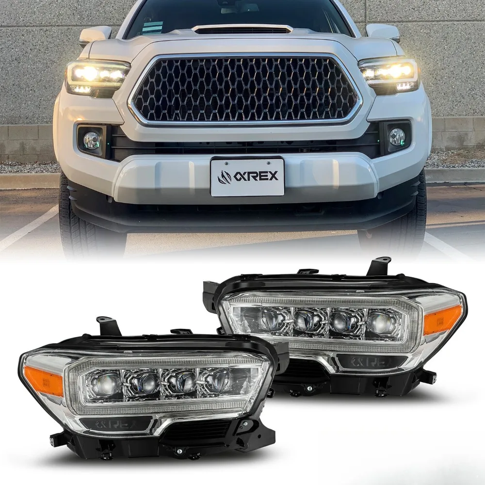 

For 2016-2023 Toyota Tacoma NOVA-Series LED Projector Headlights Chrome