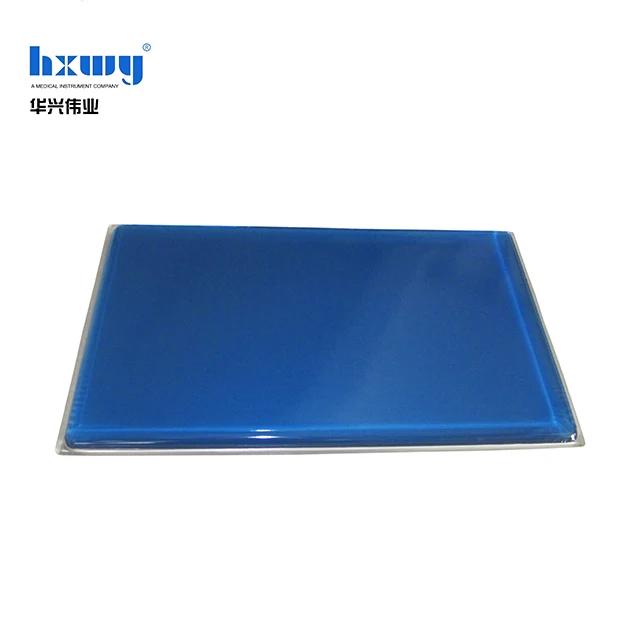 Rehabilitation Therapy Supplies Blue Polymer Gel Flat Square Surgical Positioning Pad Anti-Bedsores Medical Operating Table view 5