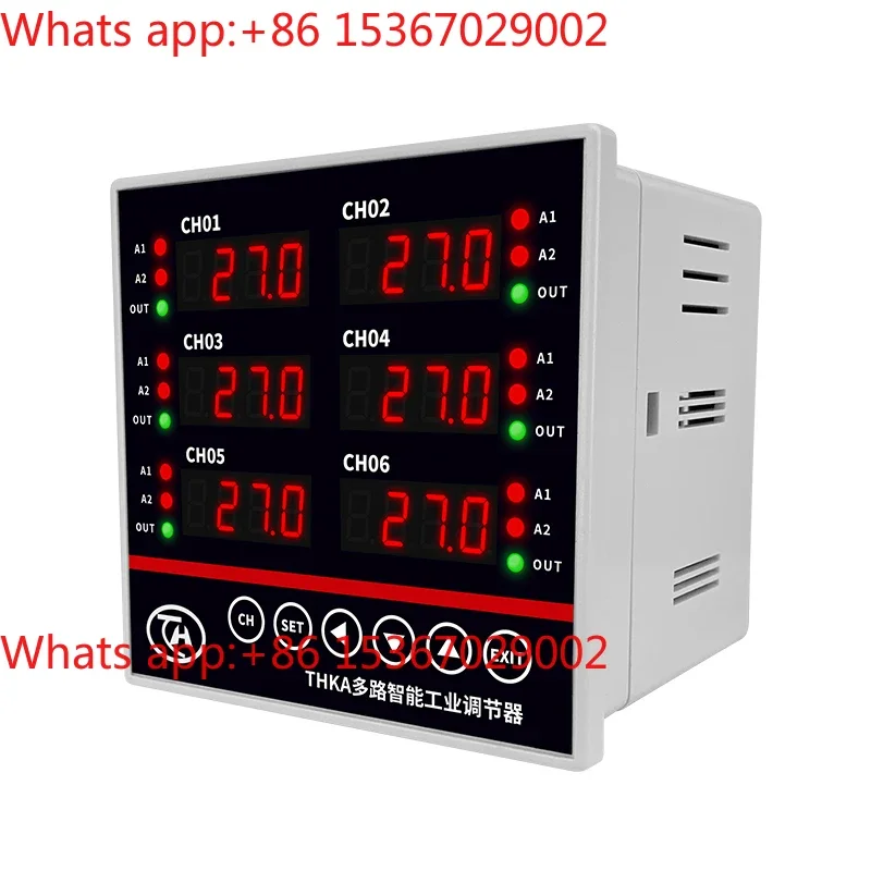 4-20mA multi-channel thermostat 6-channel temperature control ModbusRtu temperature controller RS485
