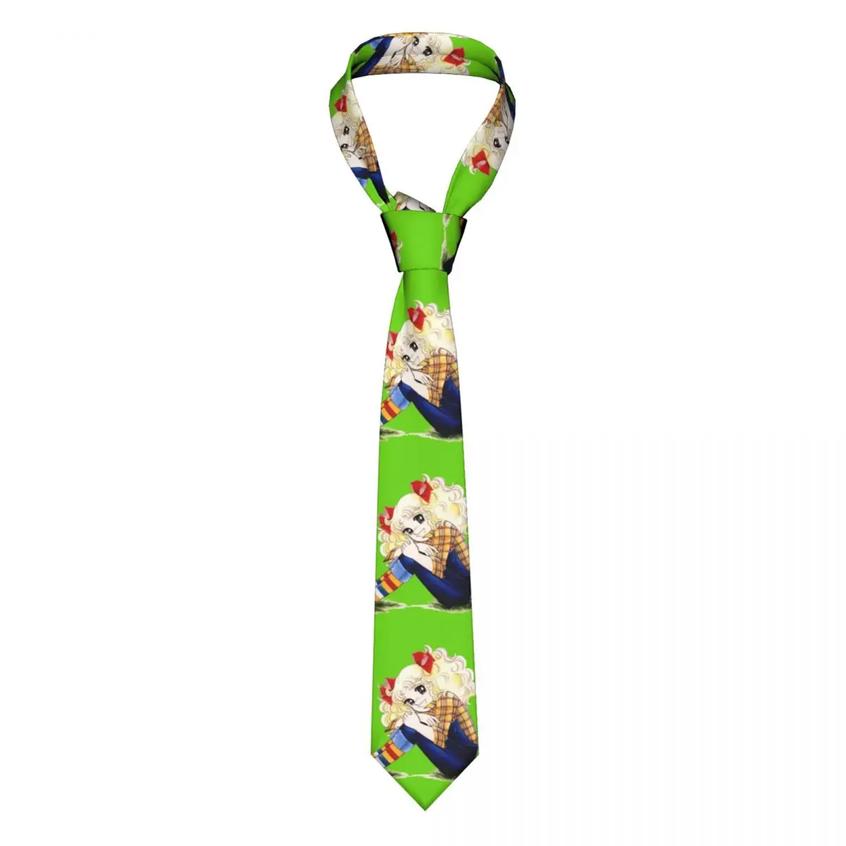 Candy Candy Necktie Unisex 8 cm Anime 80s Kawaii Manga Neck Tie for Mens Skinny Classic Suits Accessories Wedding Office