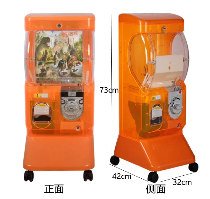 Factory Wholesale Single Layer Beautiful Jelly Colors Gashapon Machine Twisted Egg Machines Gacha Gashapon Toy Vending Machine