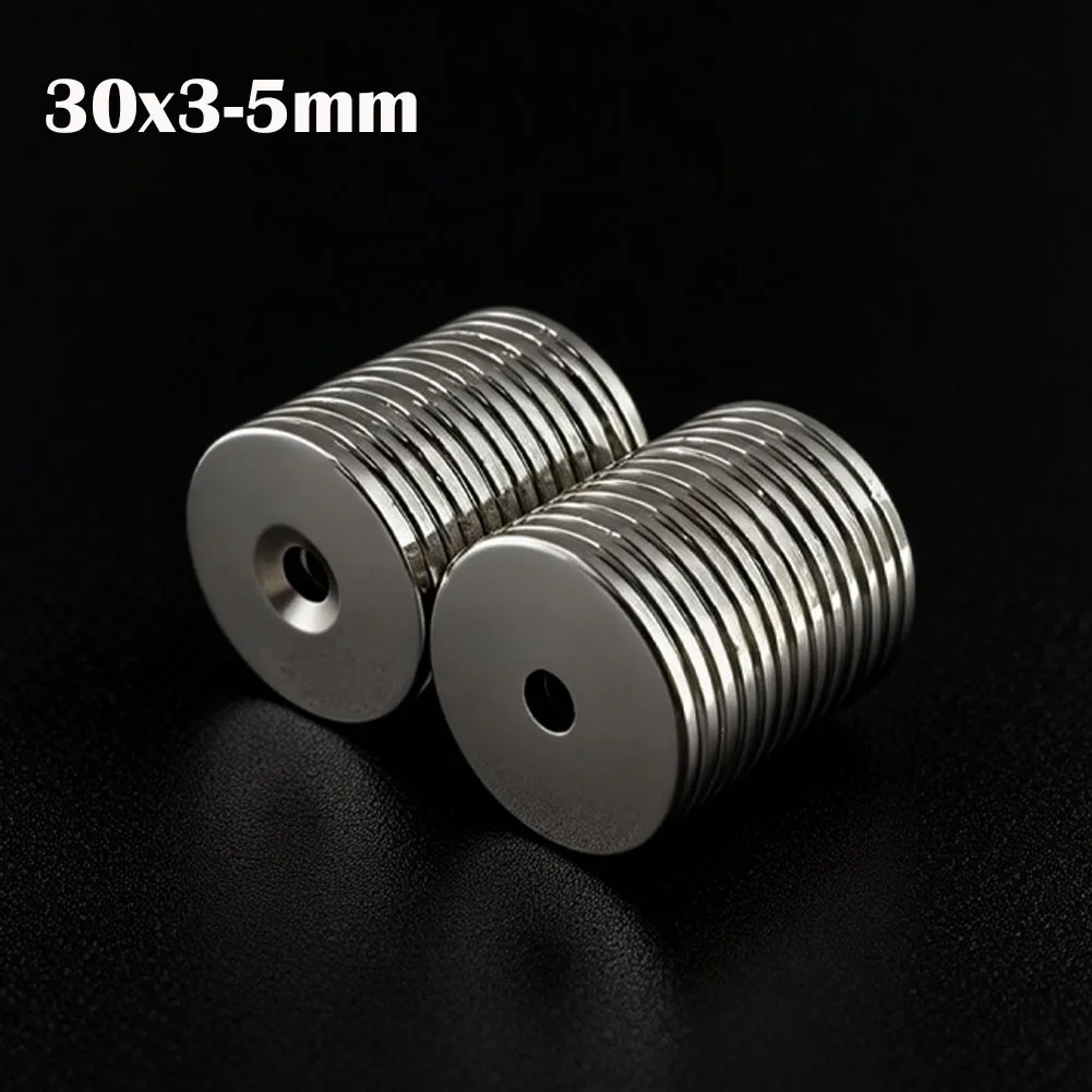 

Мощный неодимовый магнит 30x3-5 мм круглые супер сильные магниты с отверстием NdfeB постоянный магнитный Imanes DIY магнит на холодильник