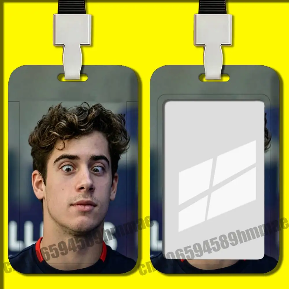 Office Badge Student Work Bank Credit Holders Hard Case Shell For F-Franco Colapinto Employee ID Card Holder