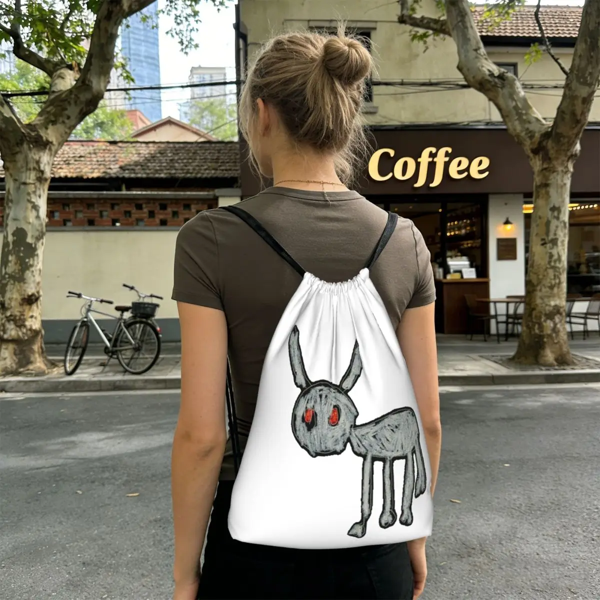 Drake Rapper Backpacks Multi-function Drawstring Bags Sports Bag Book Bags for Travel Students