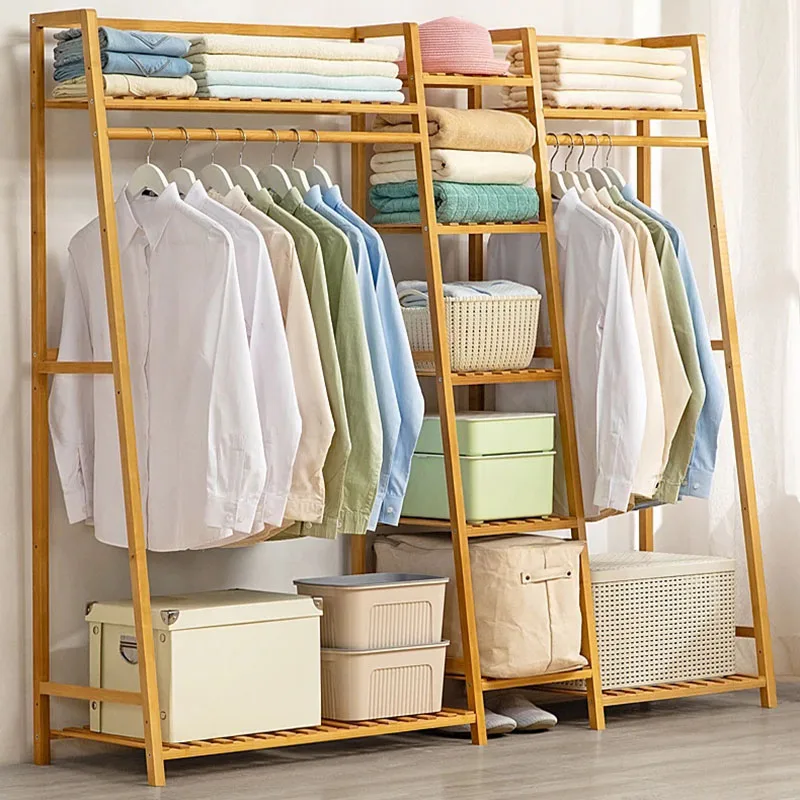 Wooden Storage Closet Partitions Clothes Portable Organizer Wardrobe Display Garden Modular Small Guarda Roupa Salon Furniture