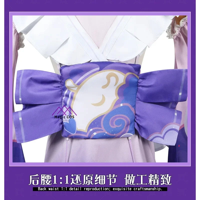 Juego Genshin Impact Yumatisuki Mizuki disfraz de Cosplay Lolita lindo vestido para mujeres ropa de Anime peluca disfraces de Halloween para mujeres