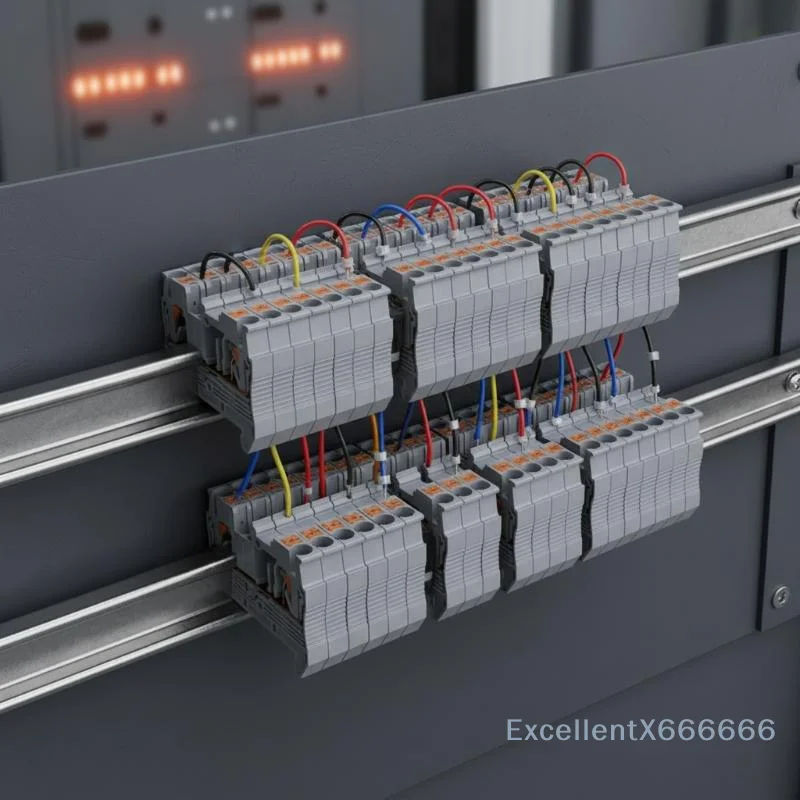 PT2.5 Push-in Electrical Cable Connector 1Pcs DIN Rail Terminal Block for Communication Equipment Circuit Wiring