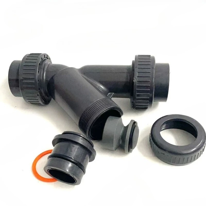 Angle Seat Check Valve Y Type Non Return Valve UPVC Plastic One Way Corrosion Resistant for Aquarium Plumbing Irrigation