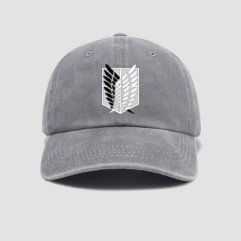 Attack of the Giant Survey Corps Жедармерский полк Свобода Кепки с крыльями Бейсболки для мужчин и женщин Простая кепка оттенка