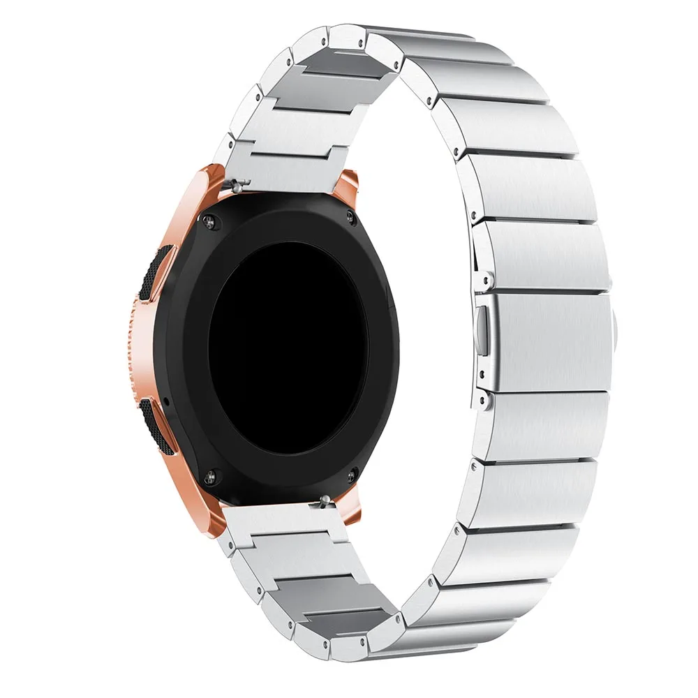 

20mm Stainless Steel Watch Strap with Butterfly Buckle for Samsung Galaxy Watch 42mm - Silver