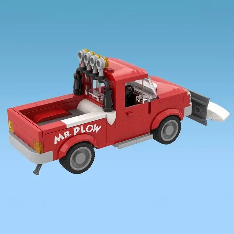 

Champion Speed Cars Moc Building Blocks Snowplow Model Technology Bricks Urban Car Model DIY Assembly Set Gifts Holiday Toy
