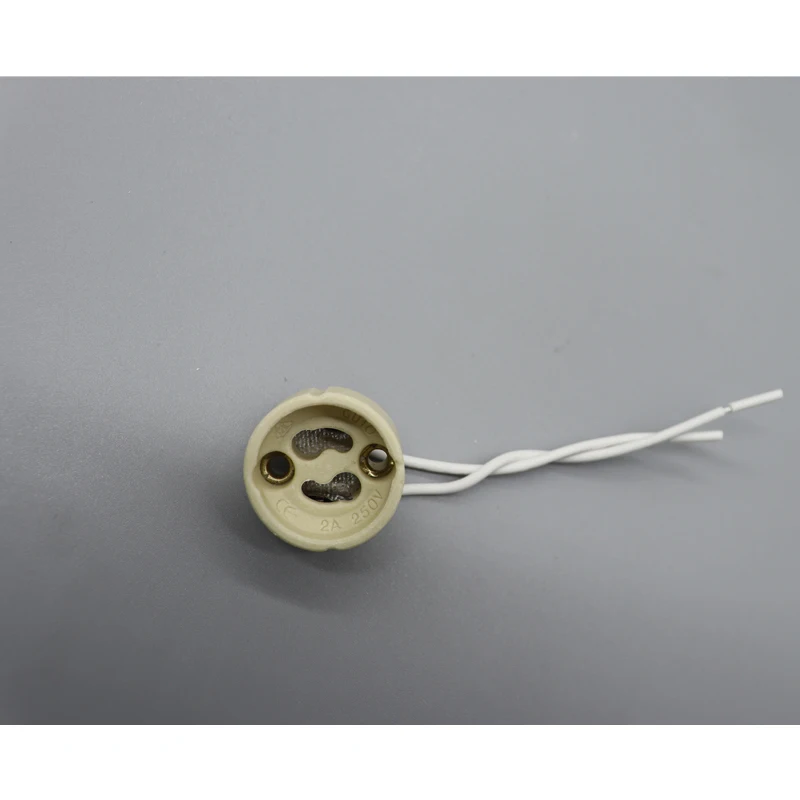 10pcs LED Strip Connector GU10 Socket For Halogen Ceramic Light Bulb Lamps Holder Base Wire Connector lamp holder