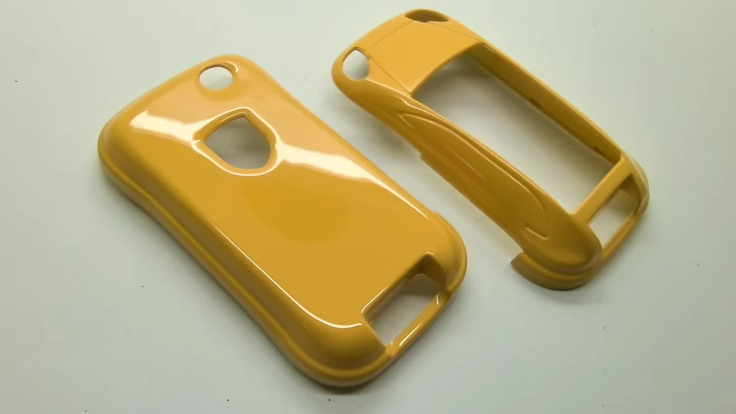 

Car Accessories 2PC YELLOW Gloss Style Hard Plastic Key Shell Car Key Case For Porsche Cayenne 2003 - 2010