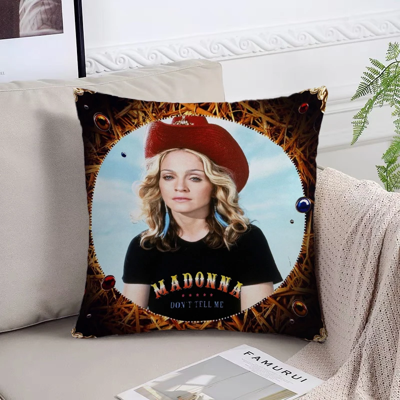 Decorative Pillow Cover 45x45 Cushions Covers Madonnas Fan Gifts Pillowcase 40x40 Bed Pillowcases Cushion Cover 50x50 Home Decor