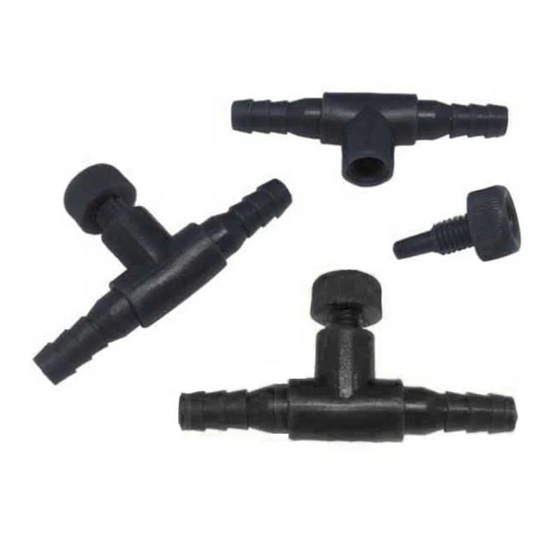 Plastic Control for Valve Aquarium 2 Way Air Line Regulator Connector for Adjusting Fish for Tank Air Pump Gas Volume