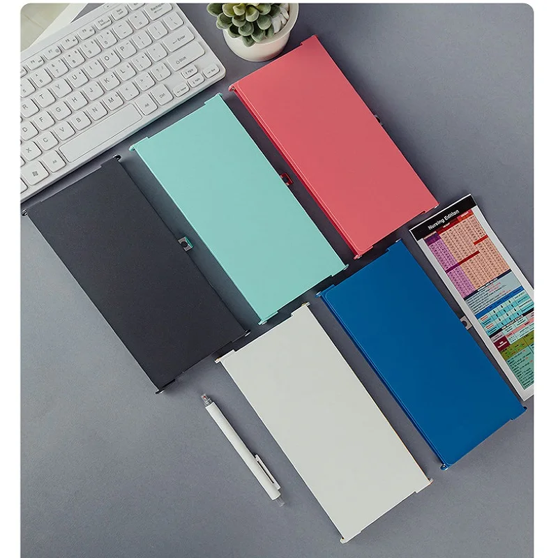 Portable Folding Aluminum Alloy Nursing Clipboard Tri-Fold Writing Clipboard and Desk Pad Writing Clipboard