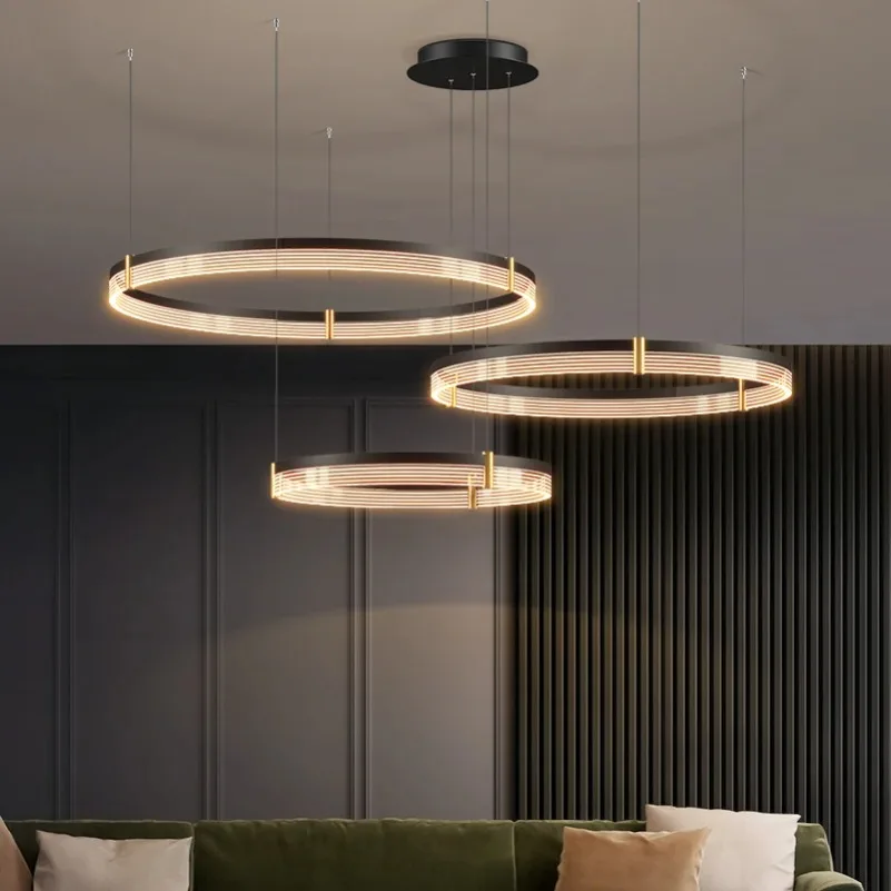 

Dining room chandelier light luxury creative Nordic bar small chandelier simple modern led bedroom living room lamp hall lamps