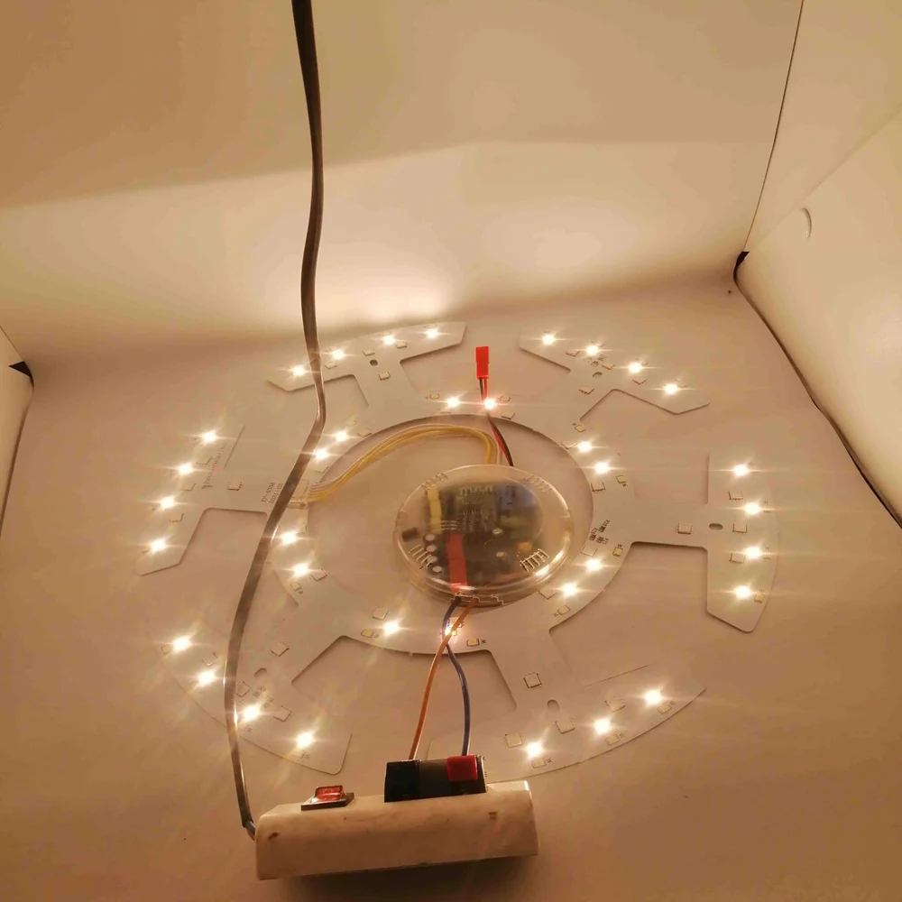 Smart LED Lamp Chip Beads 36WX2 LED Module DIY Ceiling Light Board Remote Control RGB+WW+CW Dimming
