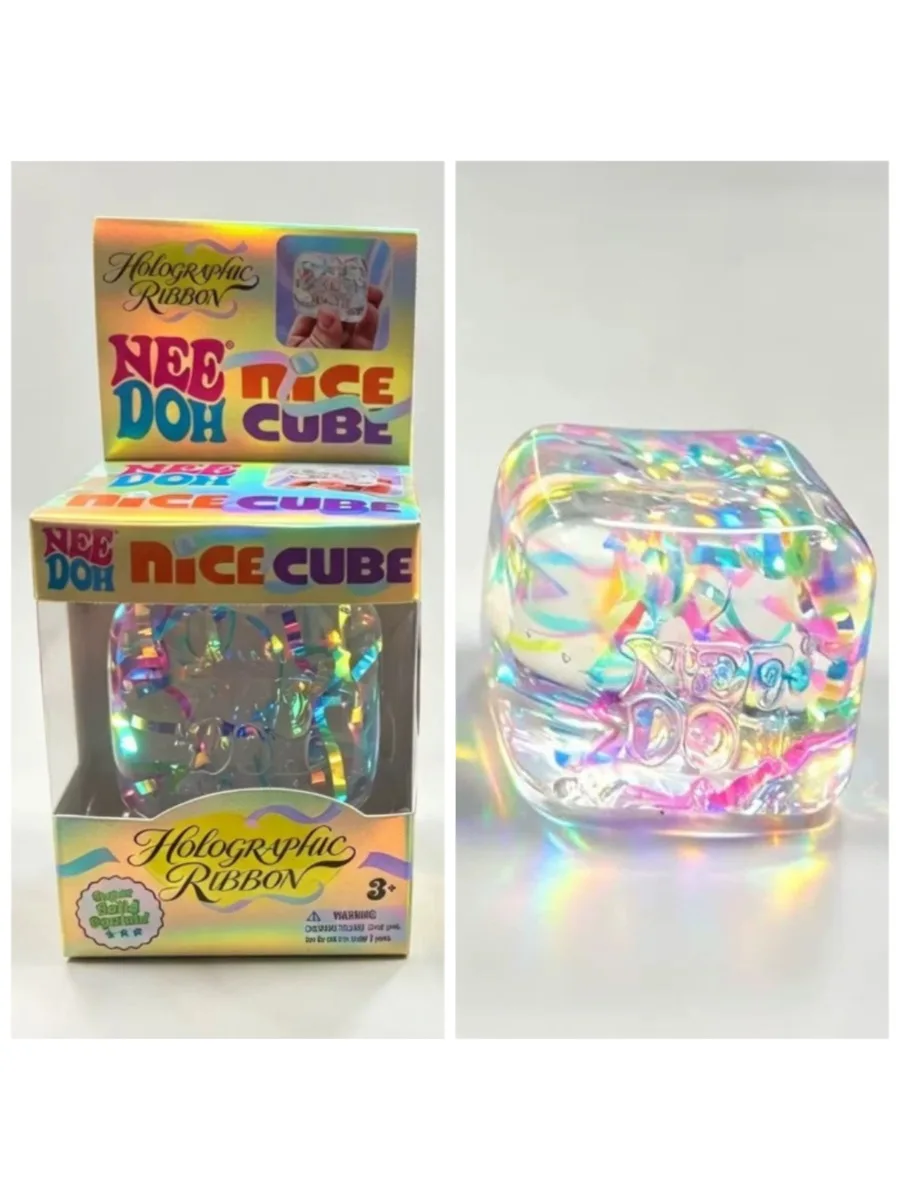 @Needoh Holografisches Band zum Drücken, sensorisch, bunt, zum Kneten und Dehnen, zur Angstlinderung, ADHS, Fidget, Freizeit, Geschenk für Erwachsene