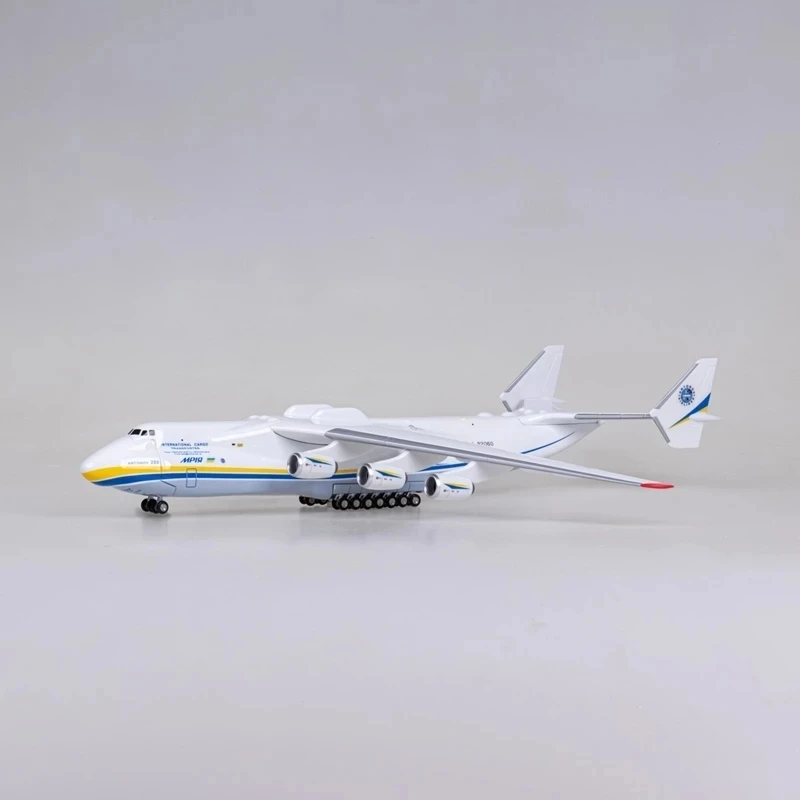 レジンプラスチックレプリカシング航空機、トランスポート飛行機、飛行機ディスプレイ、42cm、1/200スケールモデル (mriya、an225用)