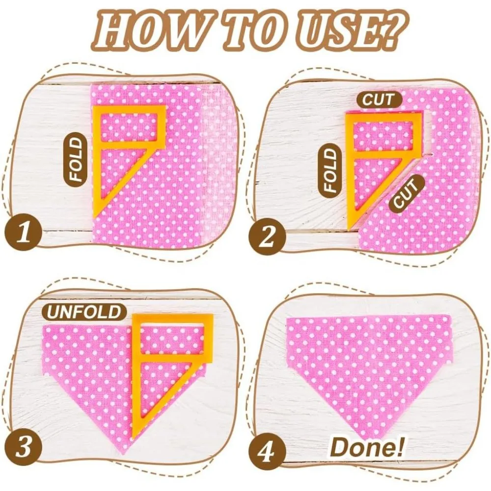 Tiny Dog Bandana Sewing Template Set