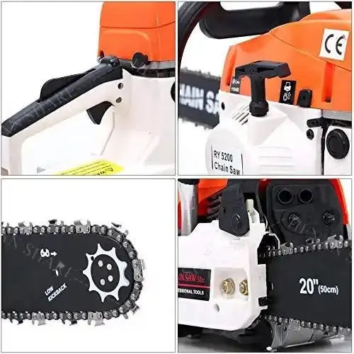 Petrol Gasoline Chain Saw Wood Cutting Machine Chainsaw Sharpener Garden Tool Set Engine Chain Saw Sharpening Machine Chainsaw