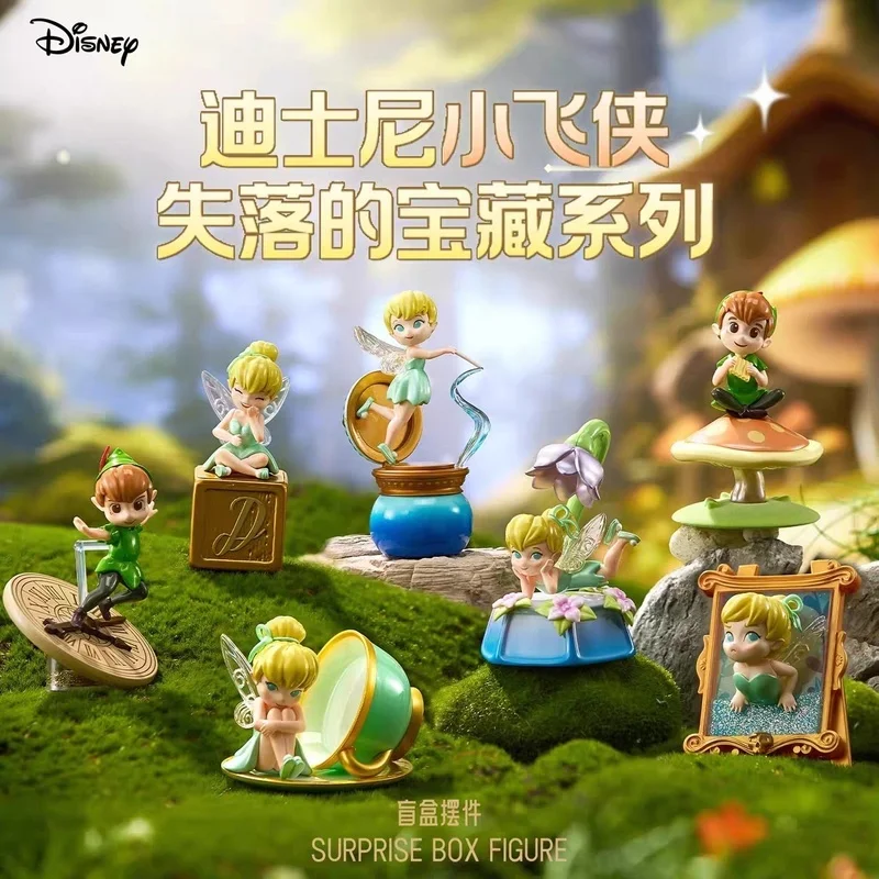 

New Disney Peter Pan And The Lost Treasure Series Blind Box Peter Pan Mystery Box Doll Tinker Bell Surprise Bag Collection Gift