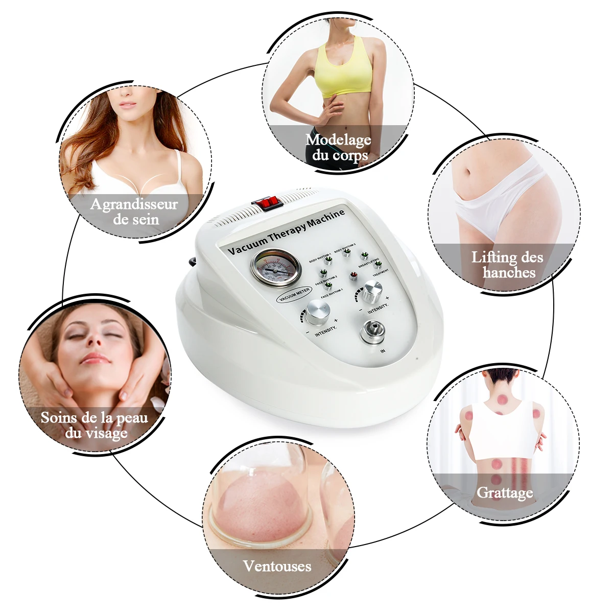 Vacuum Massage Face Lifting Beauty Machine Breast Enlargement Machine Pump Cup Massager Body Shaping Butt Lifting Device