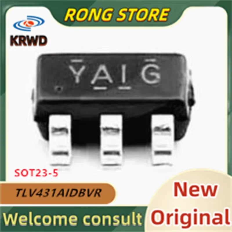 10PCS YAIG New and Original Chip IC  TLV431AIDBVR TLV431AIDB TLV431AI  SOT23-5 Voltage reference