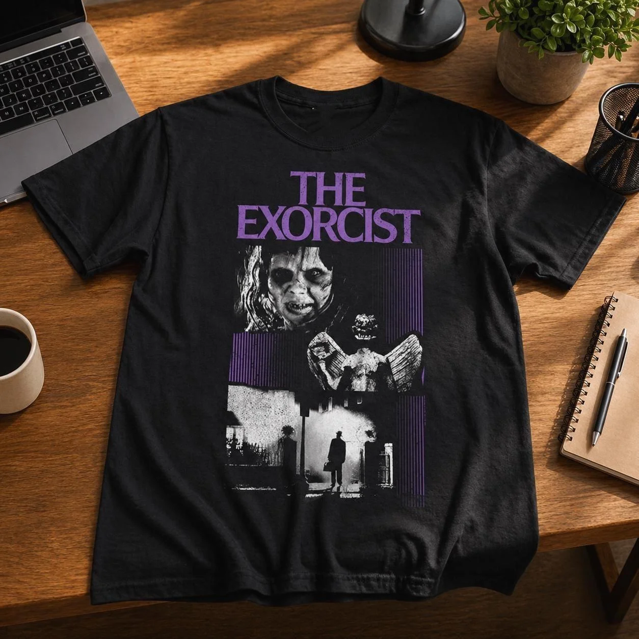 The Exorcist 1973 Movie T-Shirt Father Merrin Regan Vintage Style Graphic T-Shirt Cotton Men Women Streetwear Tee