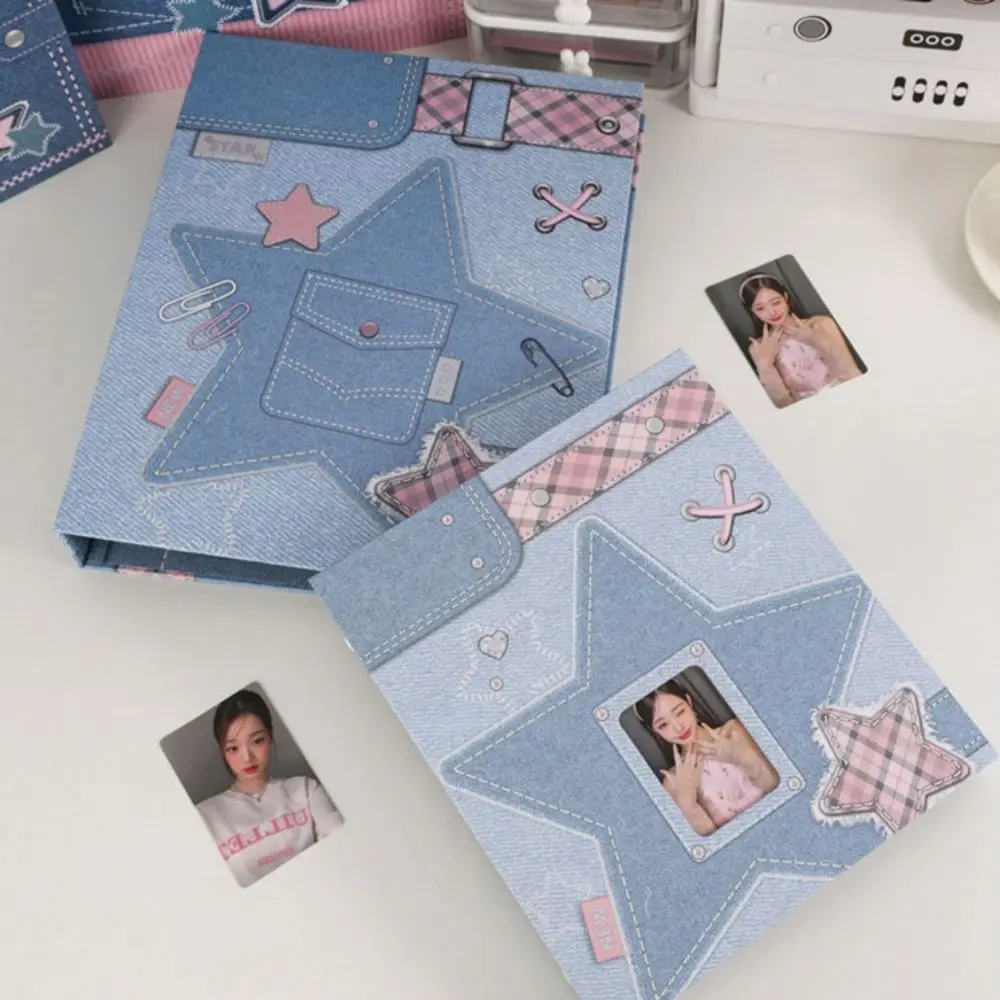 

Альбом Shell A5, переплет для фотокарт, коллекционная книга, звезда, отрывной лист, держатель для фотокарточек A5 Idol, фотоальбом с 6 отверстиями в ковбойском идол