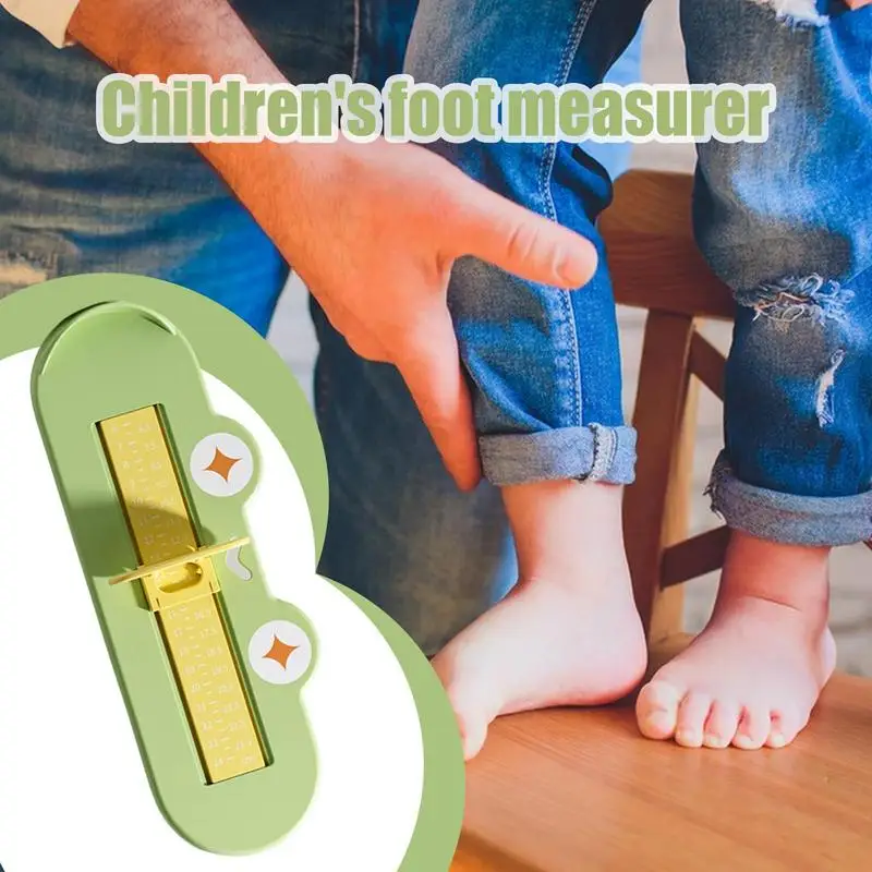 Kids Foot Size Measurer Cute Frog Design Shoe Feet Measuring Ruler Sizer Kids Foot Length Measure Gauge Foot Measuring Devices