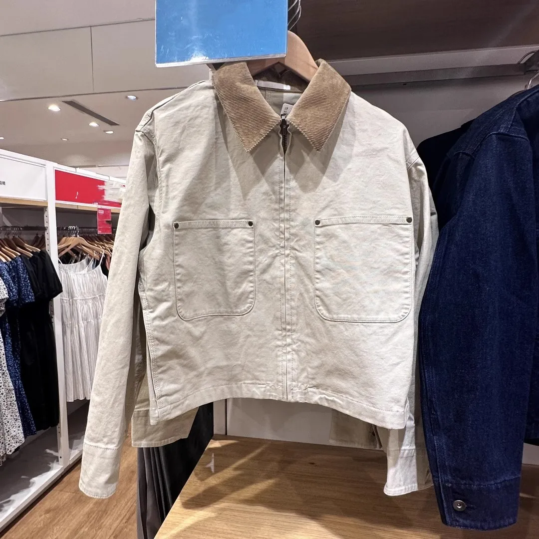 

Повседневное пальто на молнии или Jaet Barn Sle с воротником-стойкой, моющееся пальто, рабочий склад, ip, женская верхняя одежда больших размеров