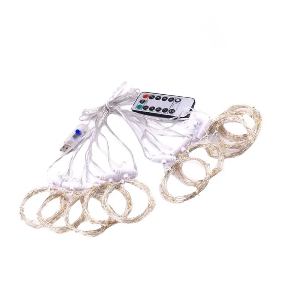 3m التحكم عن بعد سلسلة أضواء الزخرفية الدافئة الضوء الأبيض داخلي الزفاف غرفة نوم حفلة عيد ميلاد مهرجان ديكور #5