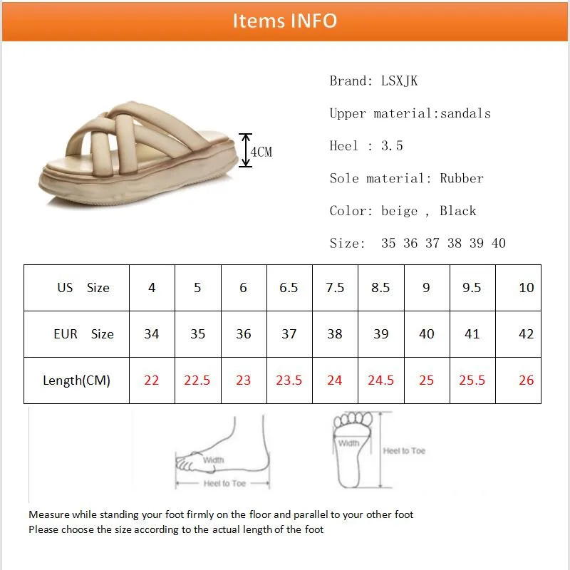 LSXJK Dissolving Bottom Spray Paint Slippers Female Outer Wear 2022 Summer Thick Bottom Cross Beach Sandals Casual Fashion Shoes