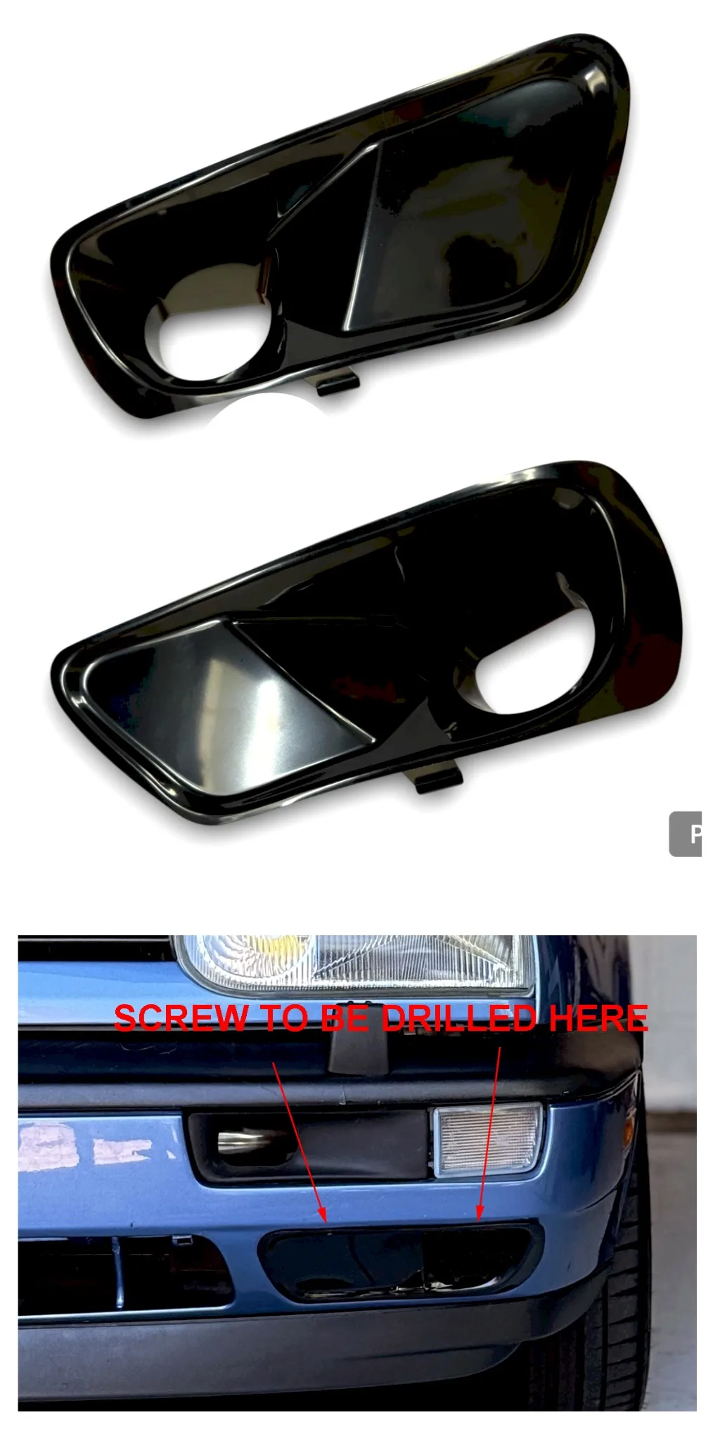 

Front Lower US Bumper Air Intake Vents & Ducts Assembly For Volkswagen MK3 models, including Golf, Variant, Cabrio, Vento, Jetta