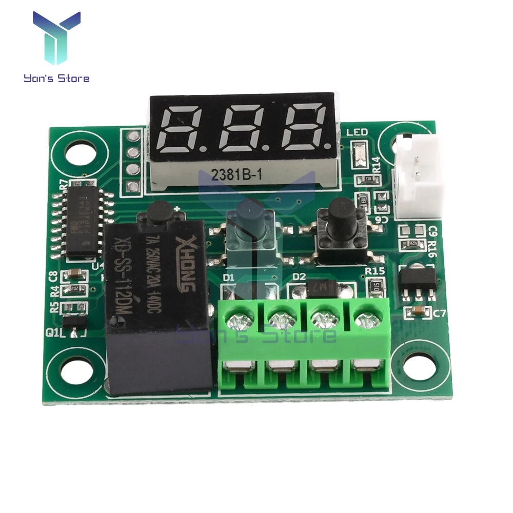 1Pcs W1209 Digital Thermostat High Precision Digital Display Temperature Controller Module Refrigeration Heating DC12V -55℃~120℃