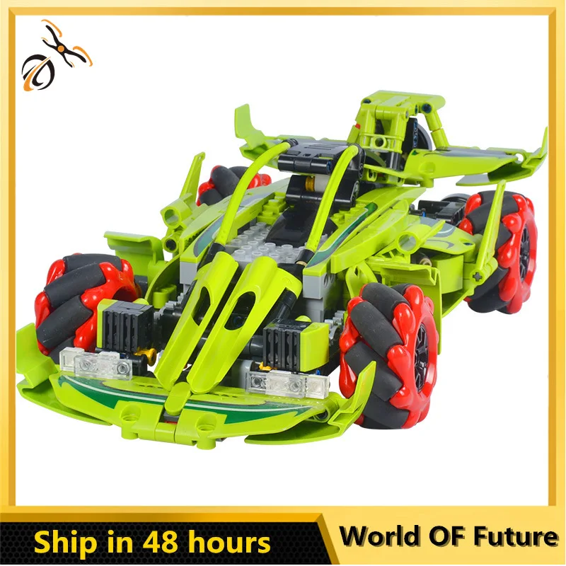 

Technical APP Remote Control K96101 Moter Power Building Blocks Bricks Rotation Super Racing Car Program Sets Toys For Kids Gift