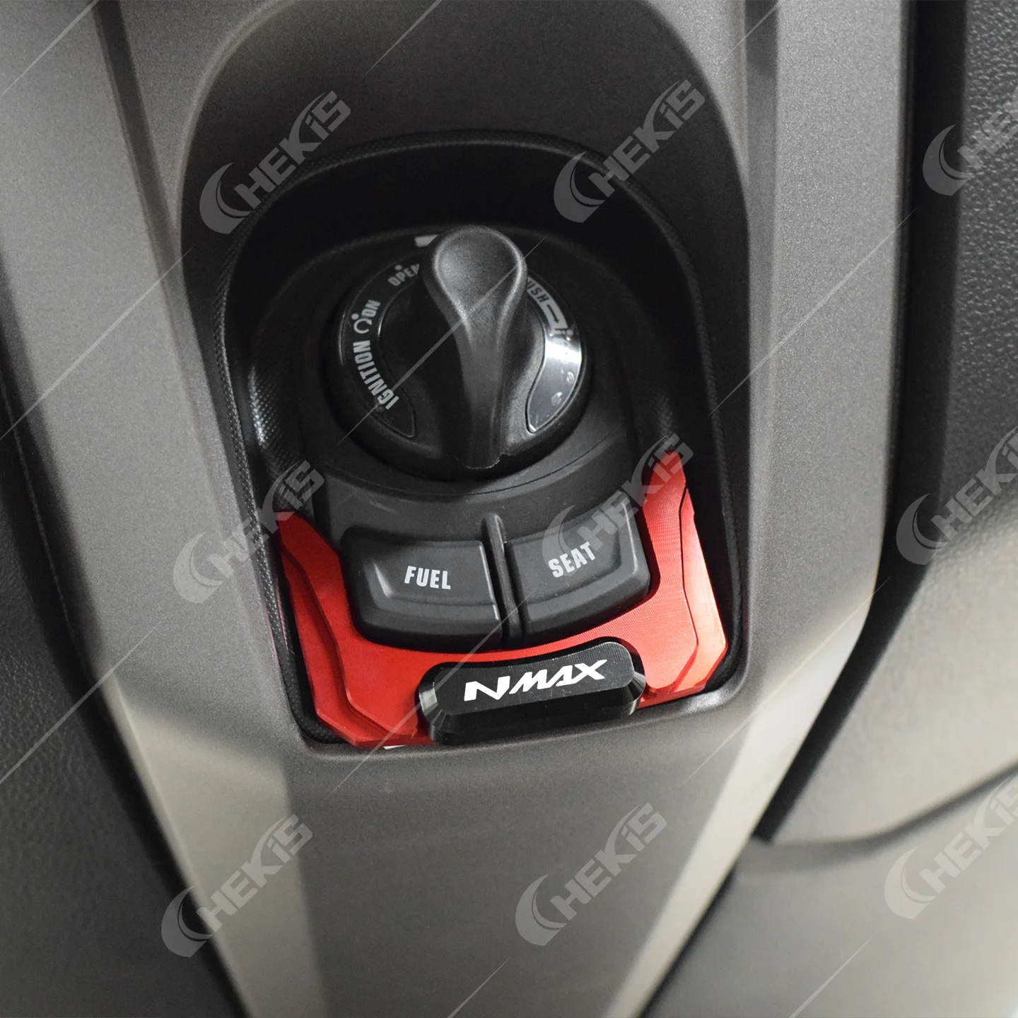 Chekis مناسبة ل 2020 ~ 2025 ياماها Nmax125/155/160 Nmax توربو Nmax Neo تعديل قفل الباب الكهربائي غطاء الزخرفية مفتاح التبديل الغطاء الواقي سبائك الألومنيوم