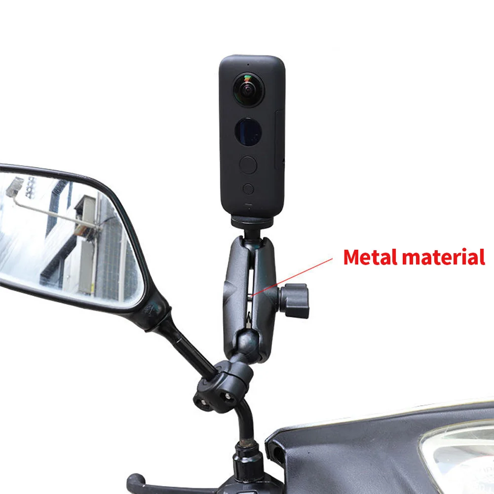 Motorcycle Mirror Mount 25mm Universal Ball Head Base M8 M10 Screw Adapter For GPS Mobile Phone Handlebar Bracket Accessory