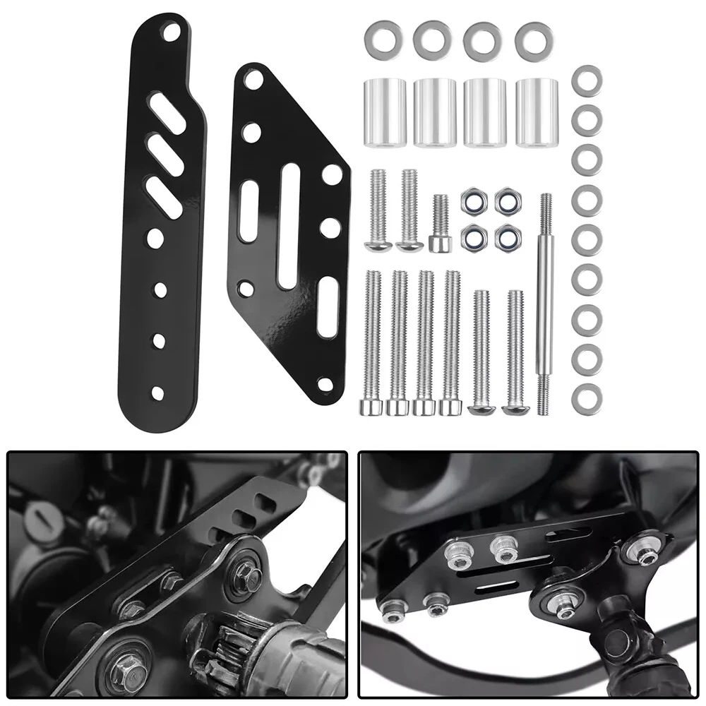 Motorcycle Black Footpegs Back Bracket Forward Support For Kawasaki Vulcan S Vulcan 650 2015-2022