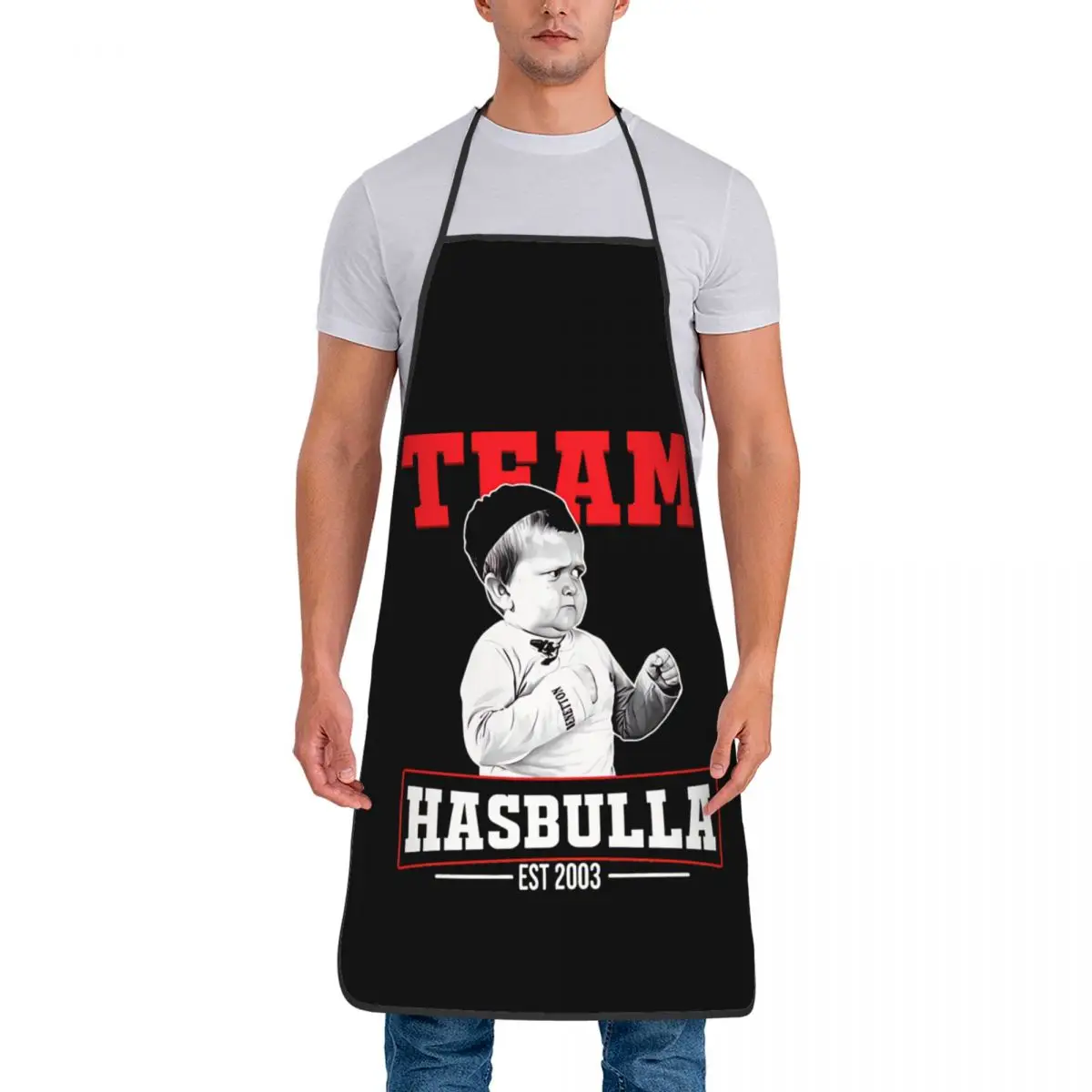 Team Hasbulla Classic Cooking Master Bib Aprons Men Women Unisex Kitchen Chef Hasbulla Tablier Cuisine Cooking Baking Painting