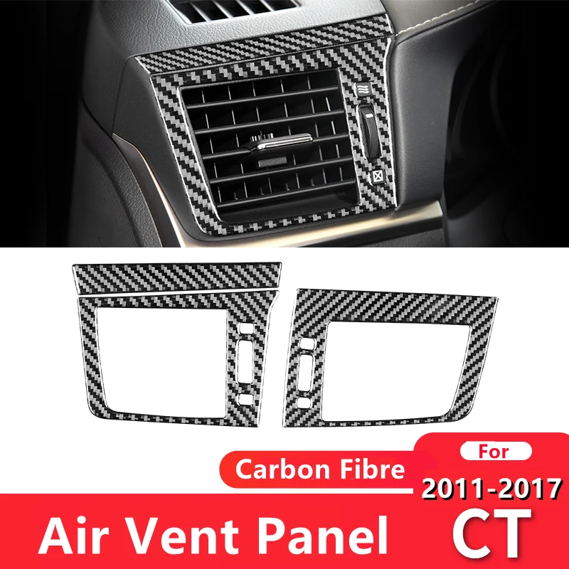 

For Lexus 2011-2017 CT Car Interior Modification Carbon Fiber Left and Right Air Conditioning Outlet Decorative Sticker